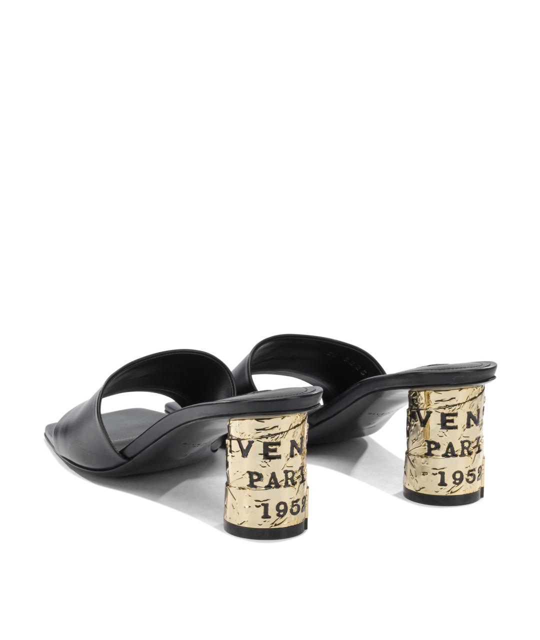 GIVENCHY Черные кожаные сандалии, фото 4