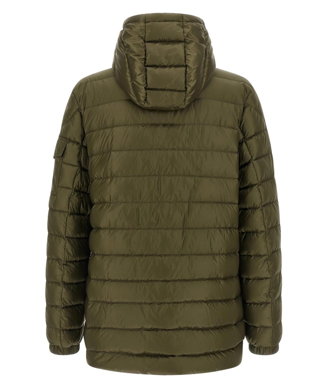 MONCLER Зеленая полиамидовая парка, фото 2