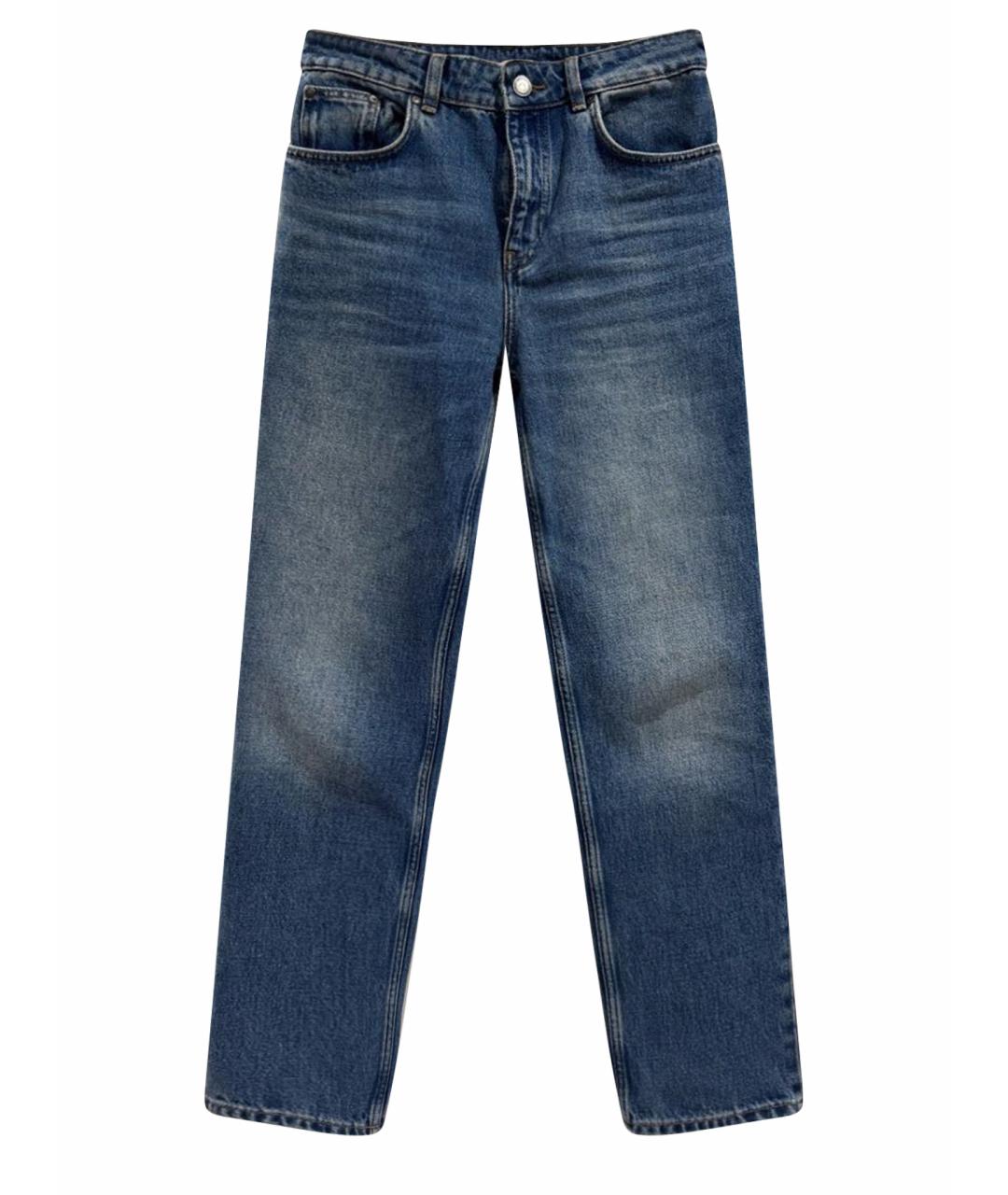 12 STOREEZ Синие прямые джинсы, фото 1