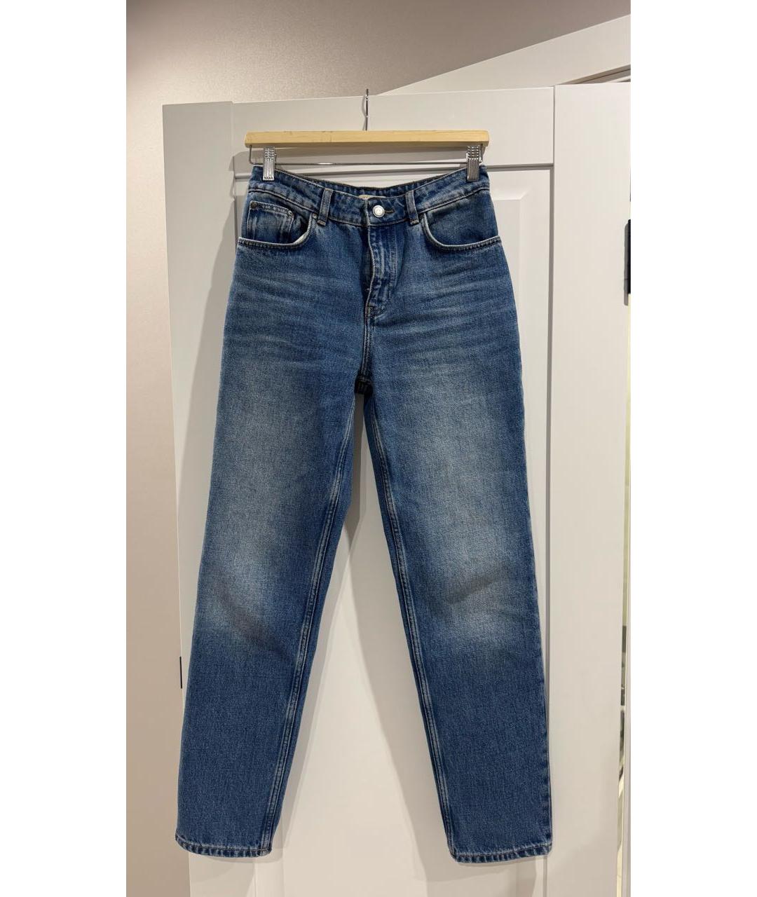 12 STOREEZ Синие прямые джинсы, фото 5