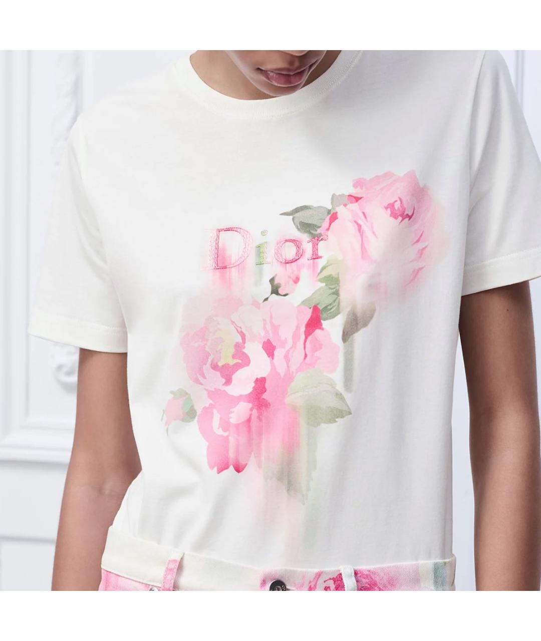 CHRISTIAN DIOR Розовая футболка, фото 4