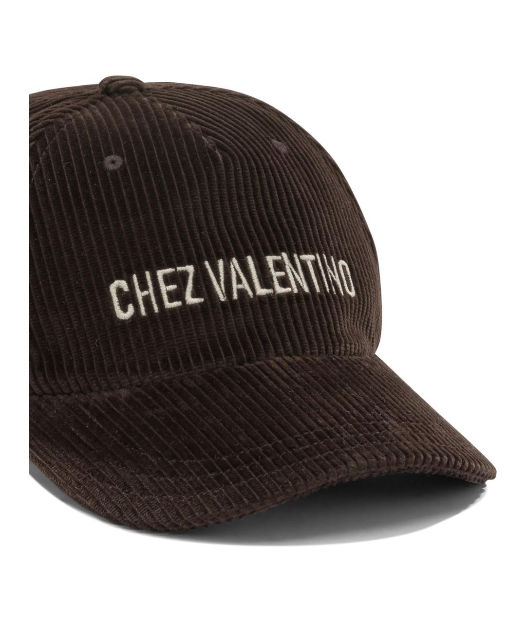 VALENTINO Коричневая хлопковая кепка/бейсболка, фото 4