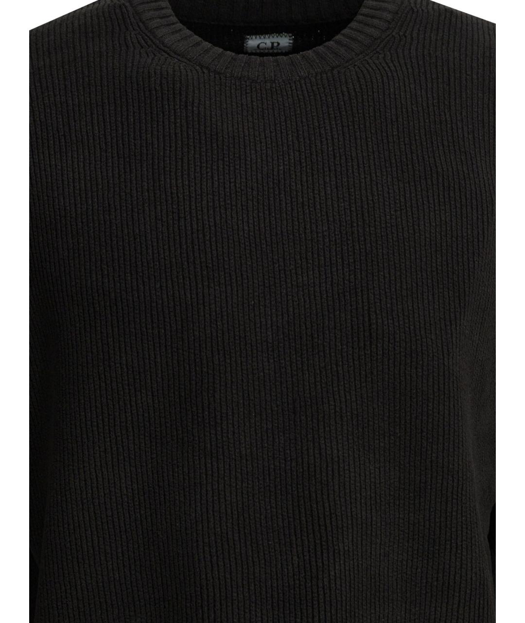 CP COMPANY Черный хлопковый джемпер / свитер, фото 3