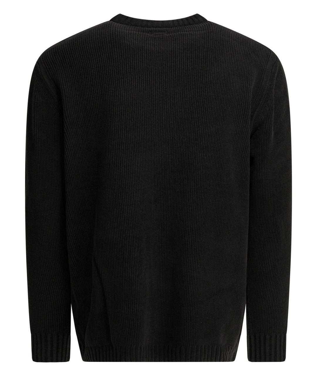 CP COMPANY Черный хлопковый джемпер / свитер, фото 2