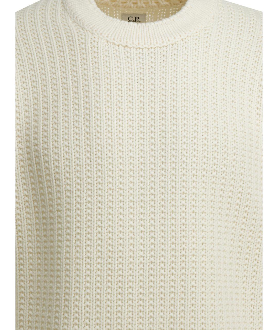 CP COMPANY Белый шерстяной джемпер / свитер, фото 3