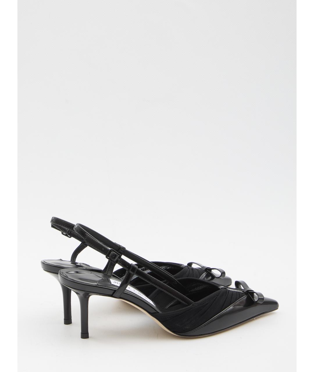 JIMMY CHOO Черные кожаные туфли, фото 3