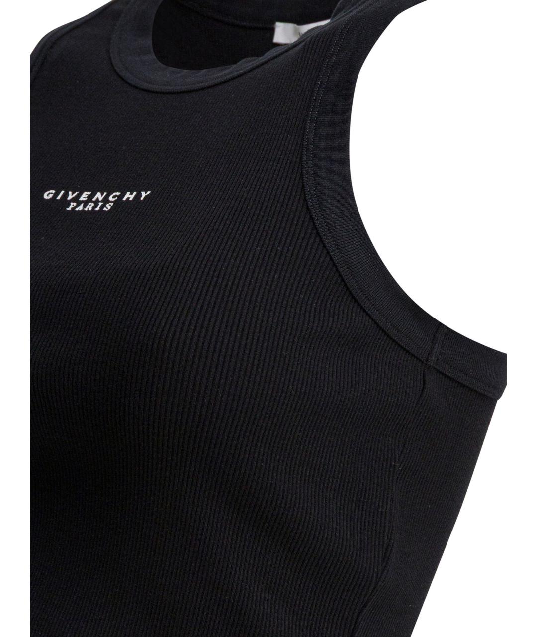 GIVENCHY Черная хлопковая майка, фото 4