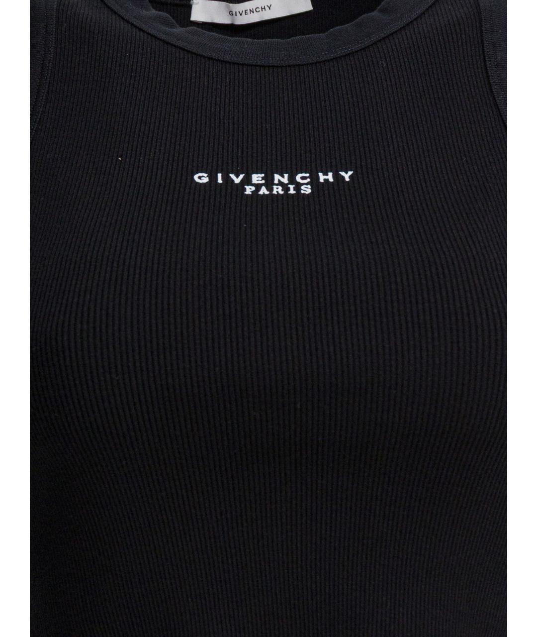 GIVENCHY Черная хлопковая майка, фото 3