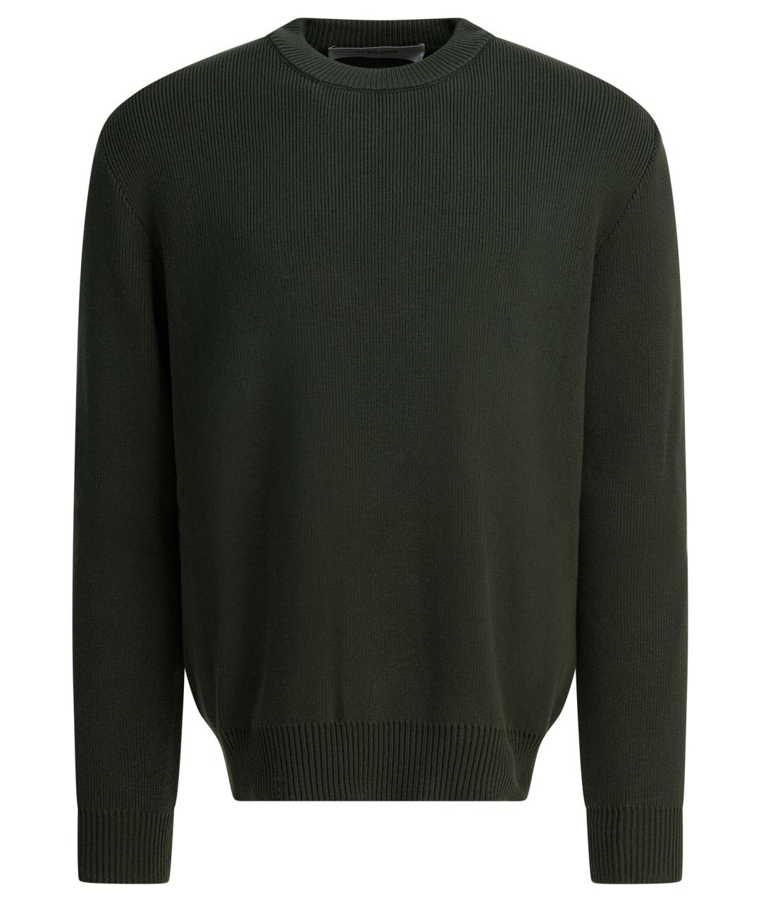 GOLDEN GOOSE DELUXE BRAND Зеленый хлопковый джемпер / свитер, фото 1