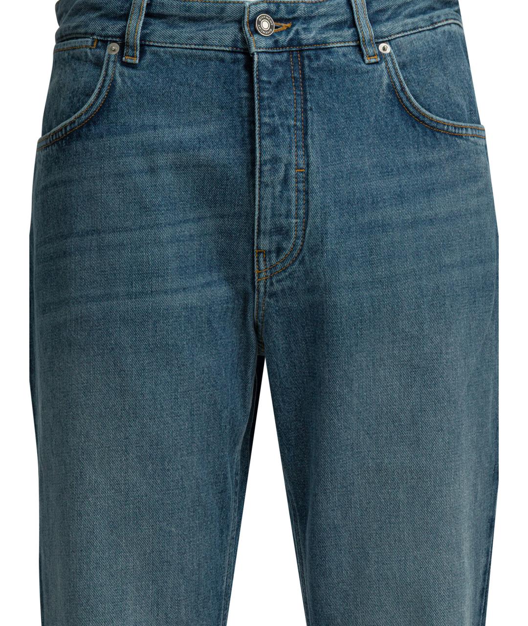 GIVENCHY Синие хлопковые прямые джинсы, фото 3