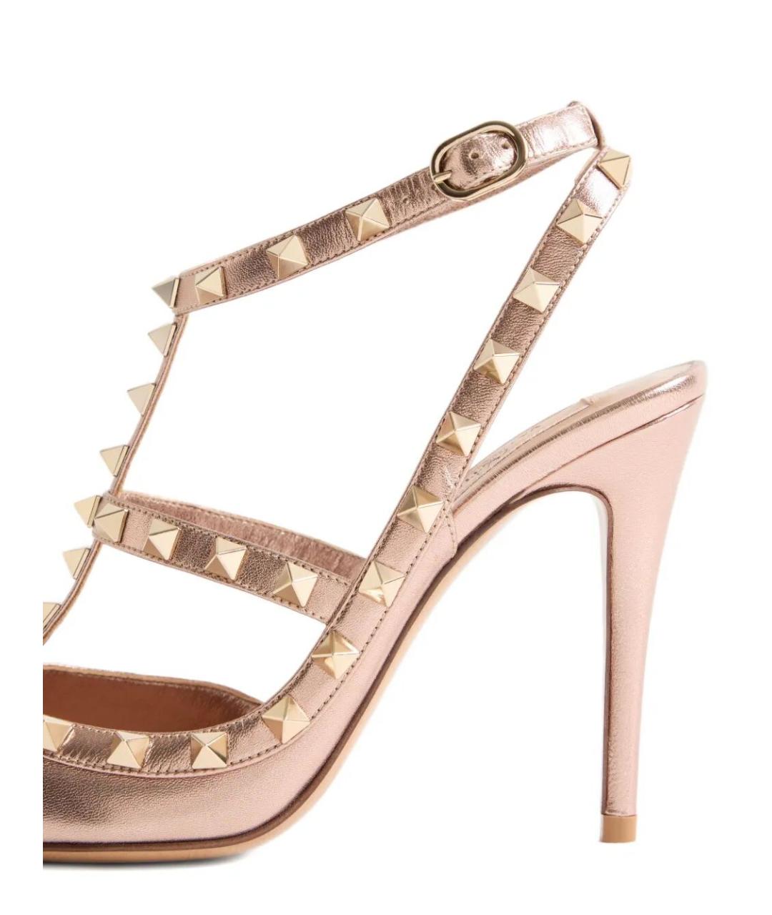 VALENTINO Розовые кожаные туфли, фото 3