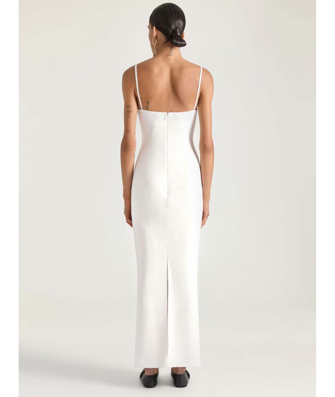 GIVENCHY Белое креповое коктейльное платье, фото 3