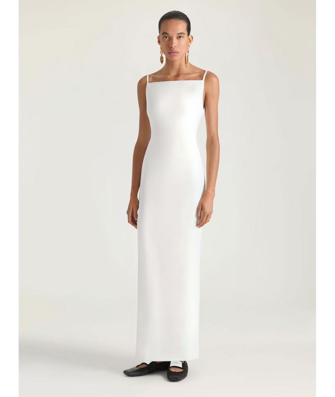 GIVENCHY Белое креповое коктейльное платье, фото 2
