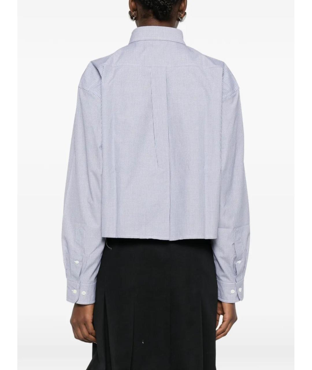 MIU MIU Синяя хлопковая рубашка, фото 3