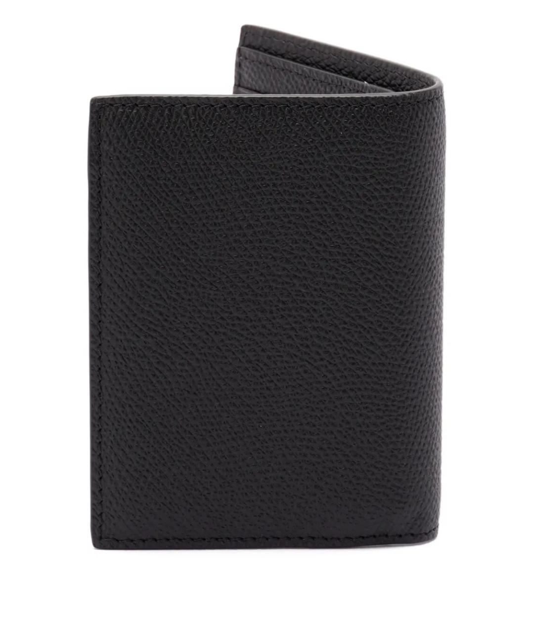 VALENTINO Черный кожаный кардхолдер, фото 2