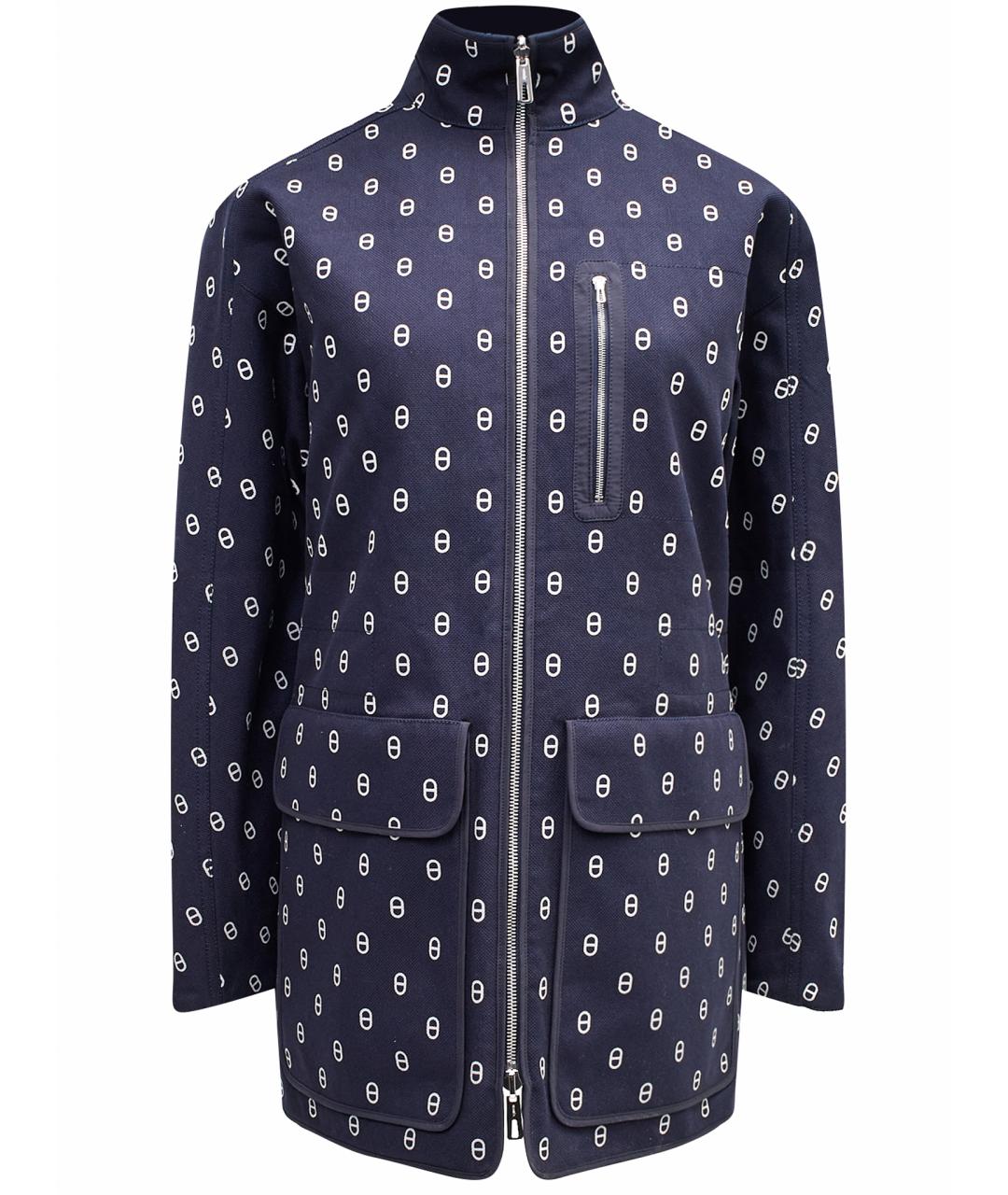 HERMES Синяя хлопковая куртка, фото 1