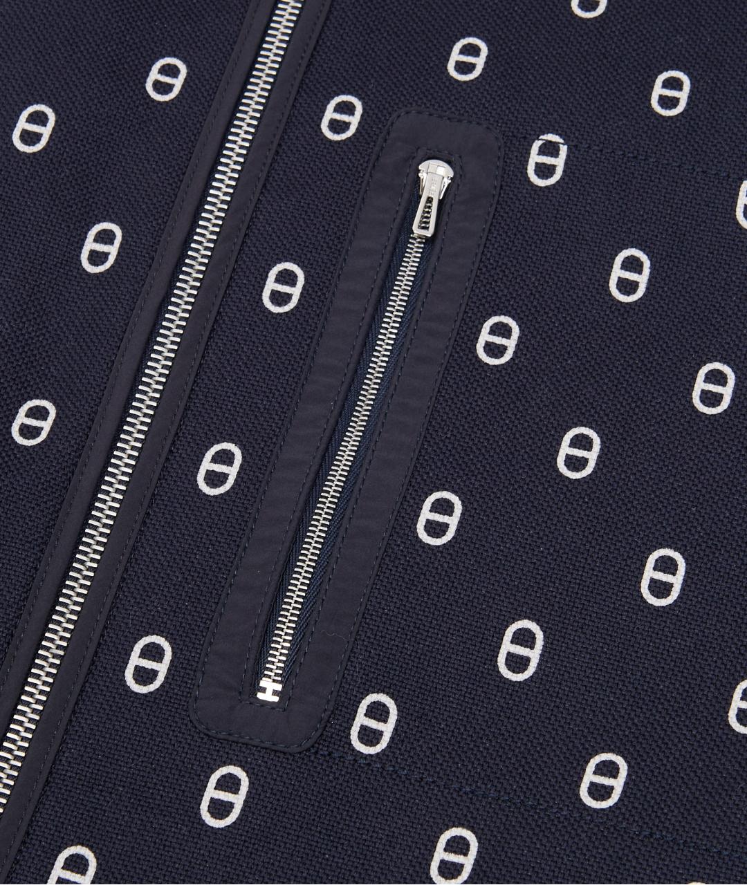 HERMES Синяя хлопковая куртка, фото 6