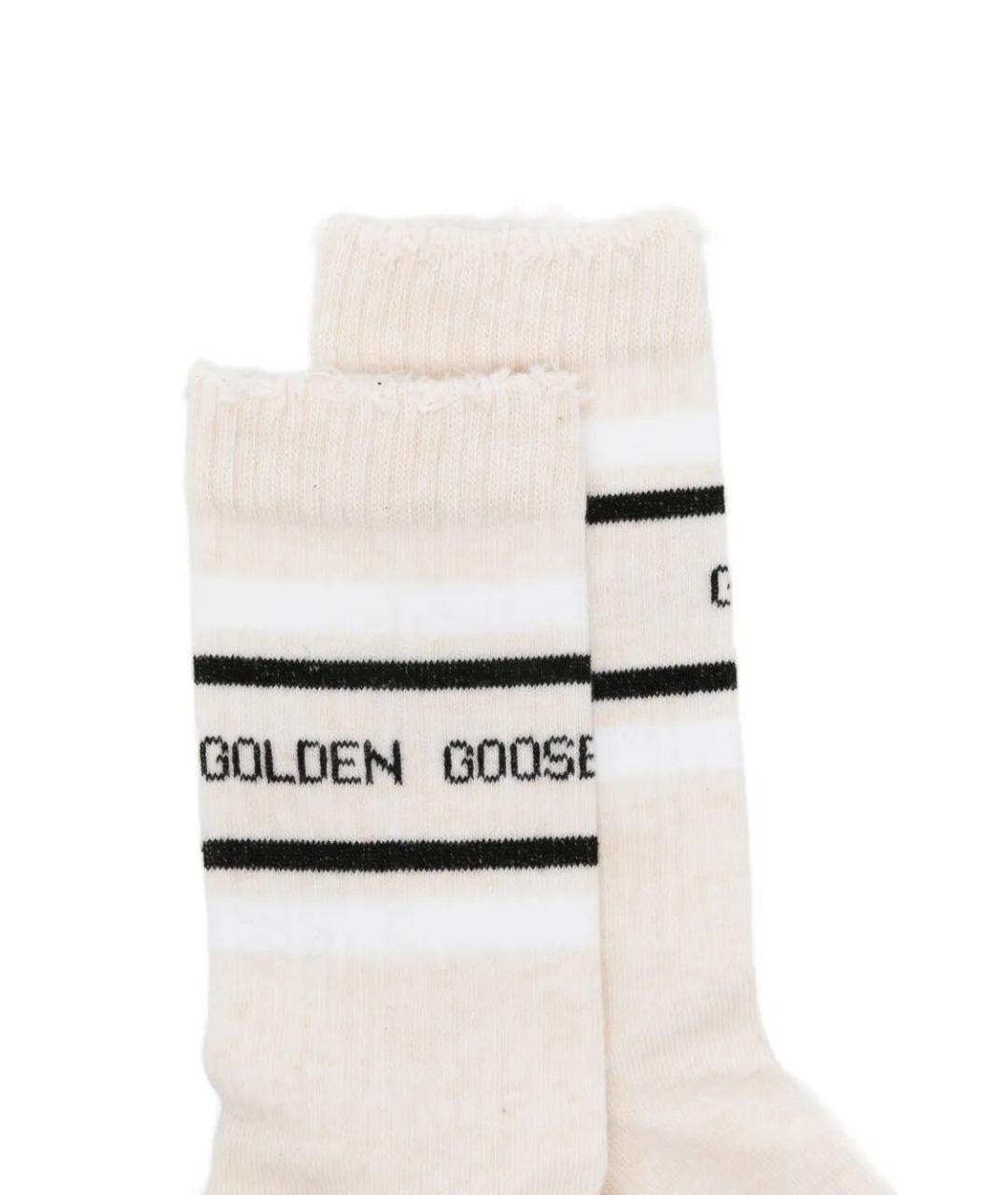GOLDEN GOOSE DELUXE BRAND Белые носки, чулки и колготы, фото 3