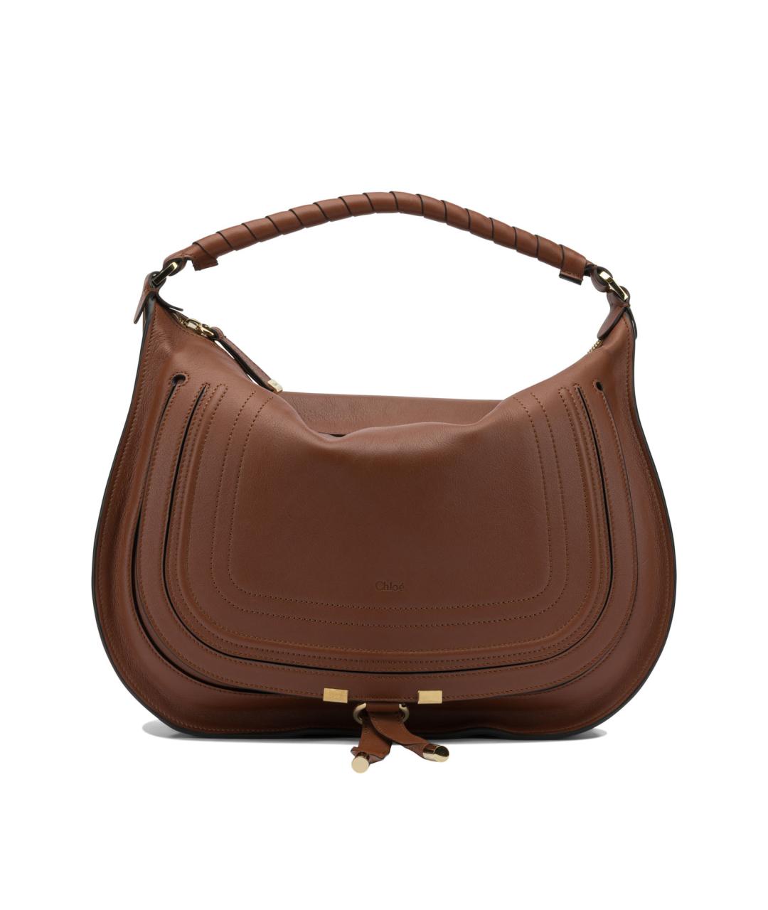 CHLOE Коричневая кожаная сумка через плечо, фото 1