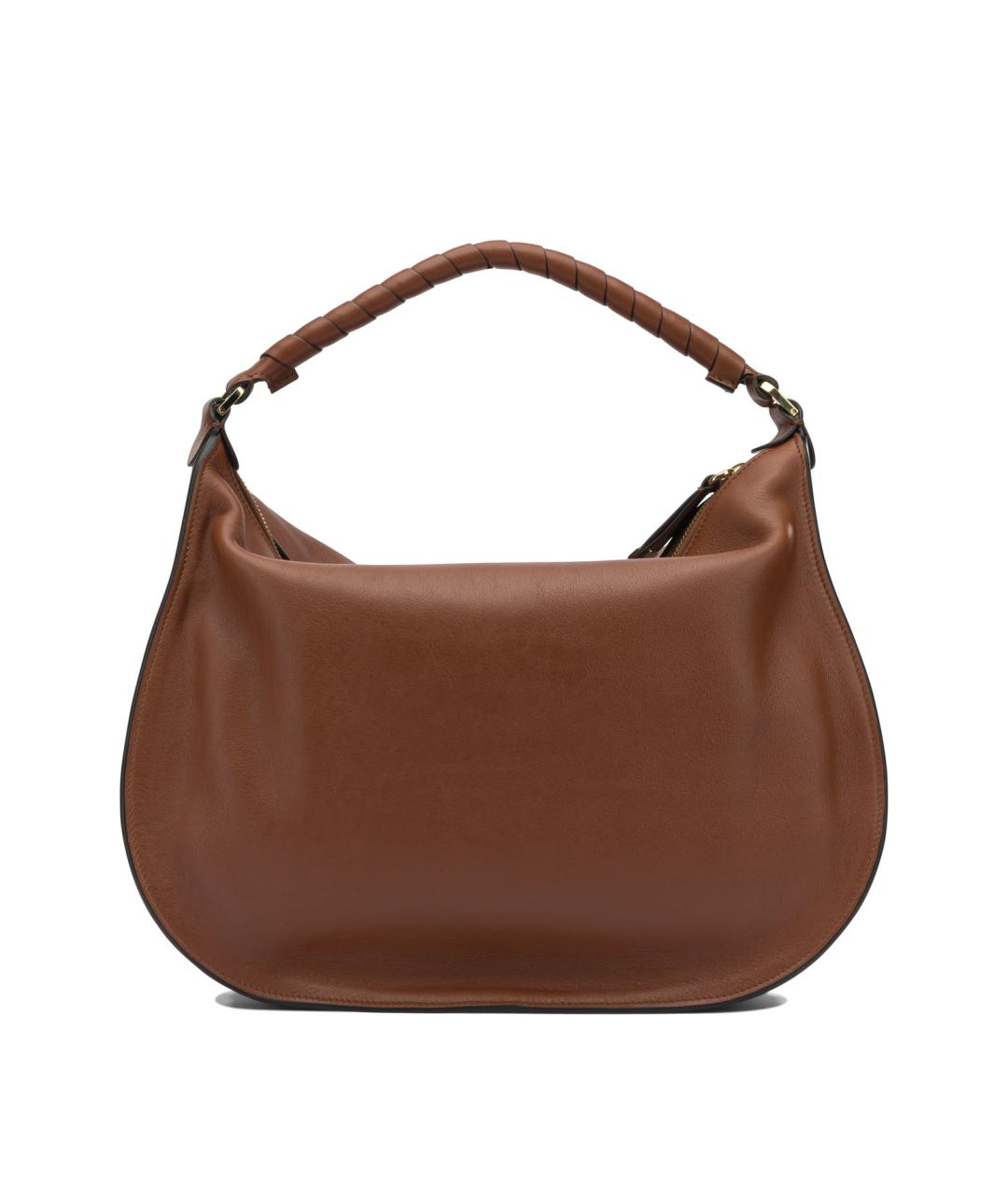 CHLOE Коричневая кожаная сумка через плечо, фото 3