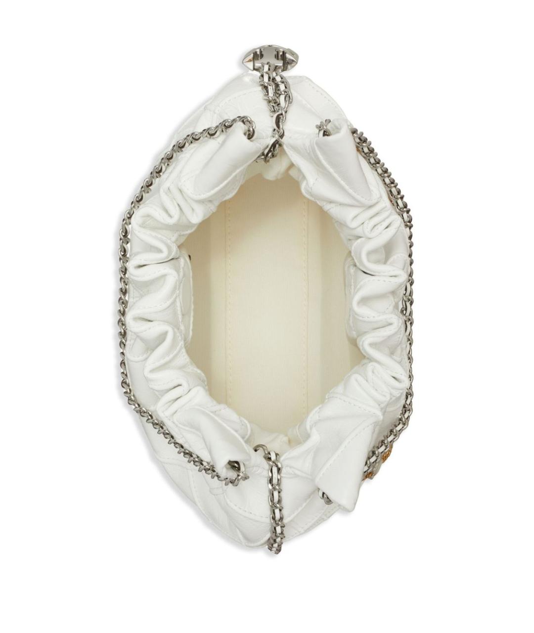 TORY BURCH Белая кожаная сумка через плечо, фото 4