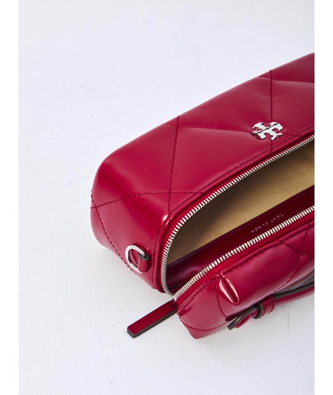 TORY BURCH Красная кожаная сумка через плечо, фото 4