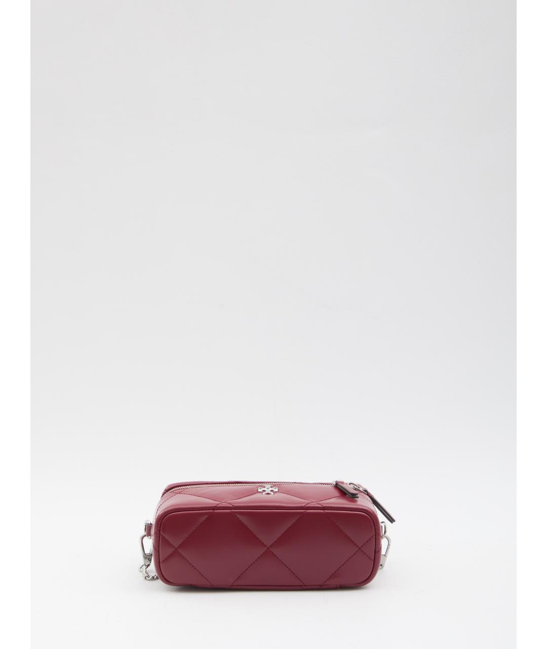 TORY BURCH Красная кожаная сумка через плечо, фото 3