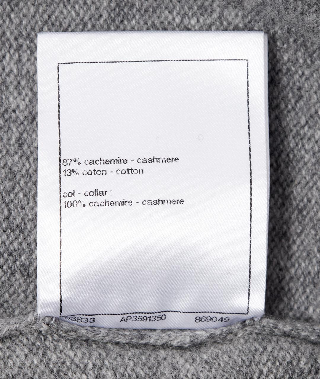 CHANEL Серый кашемировый джемпер / свитер, фото 8