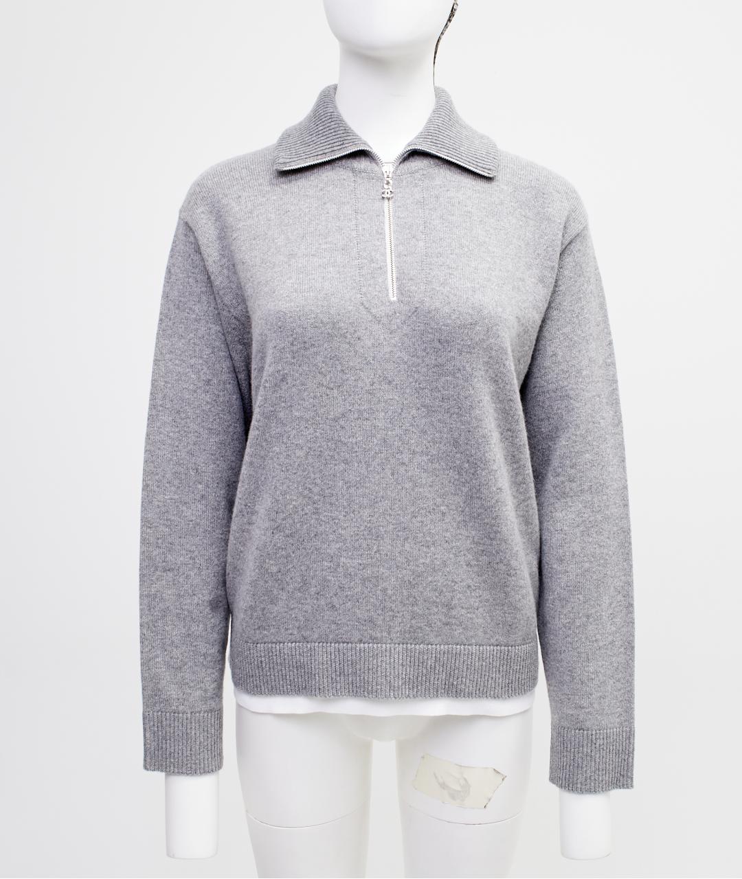 CHANEL Серый кашемировый джемпер / свитер, фото 9