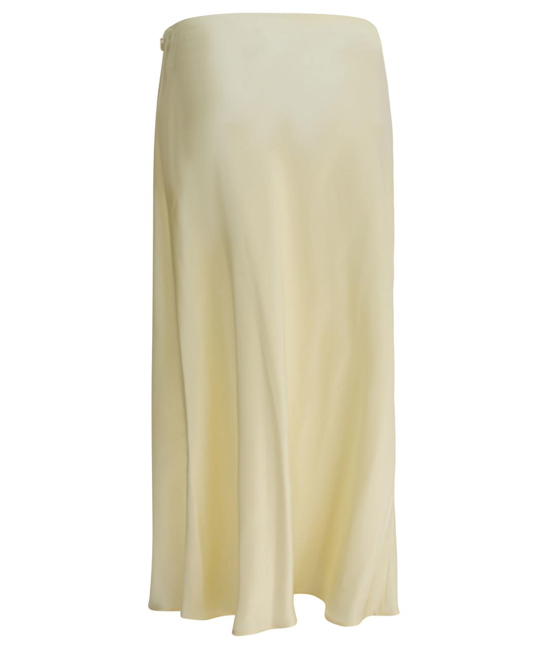 KHAITE Бежевая ацетатная юбка миди, фото 2