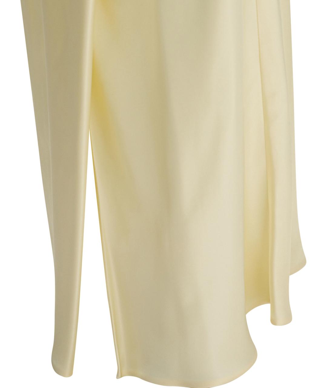 KHAITE Бежевая ацетатная юбка миди, фото 3