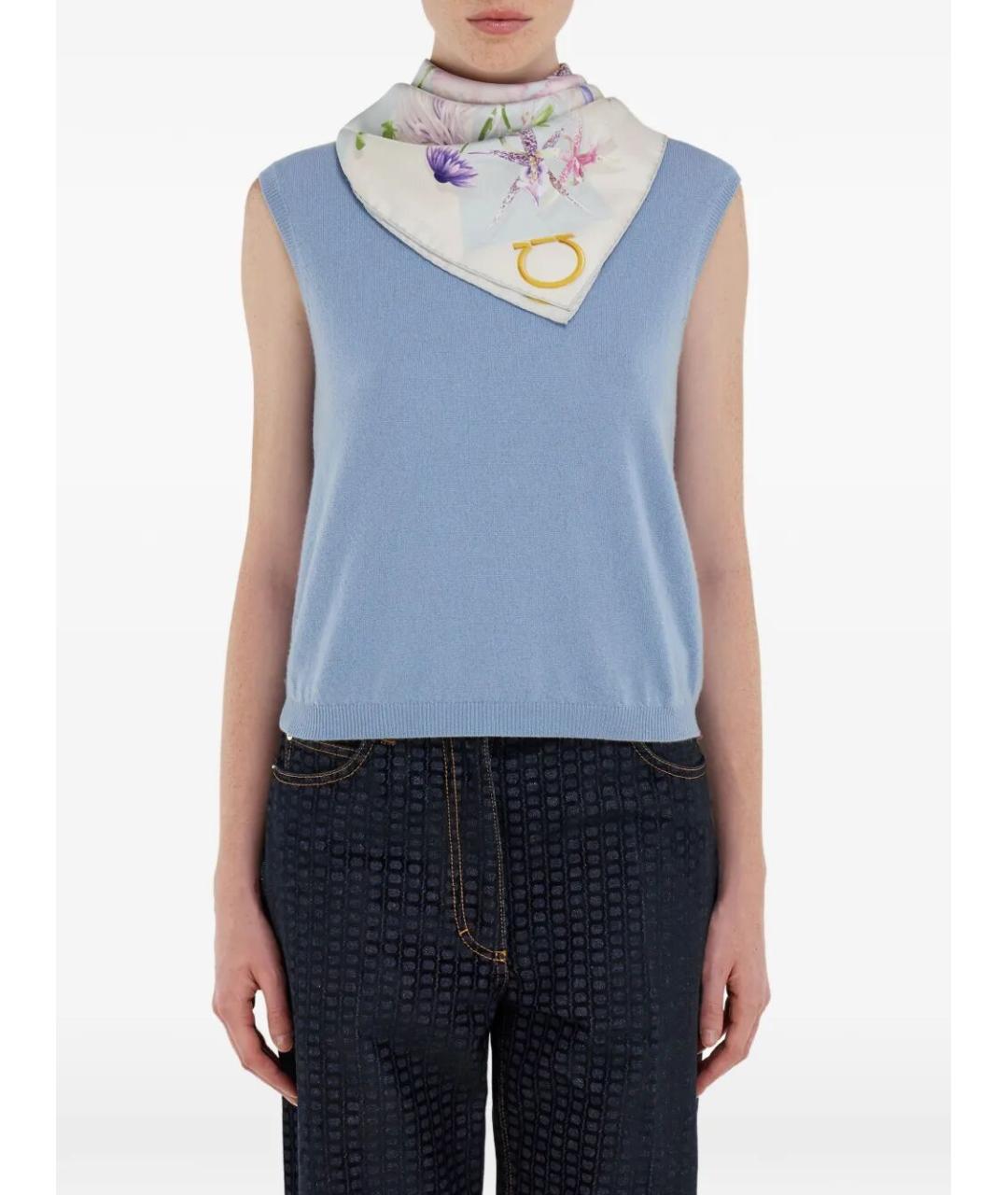 FERRAGAMO Мульти шелковый шарф, фото 3