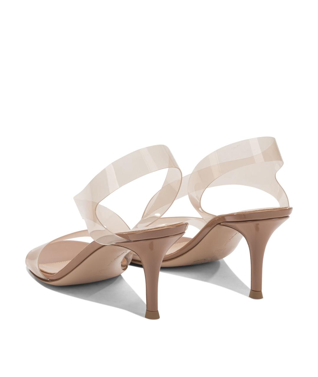 GIANVITO ROSSI Бежевые босоножки, фото 4