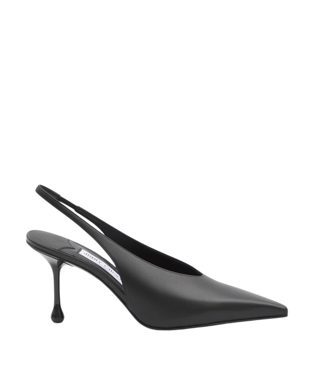 JIMMY CHOO Черные кожаные туфли, фото 1