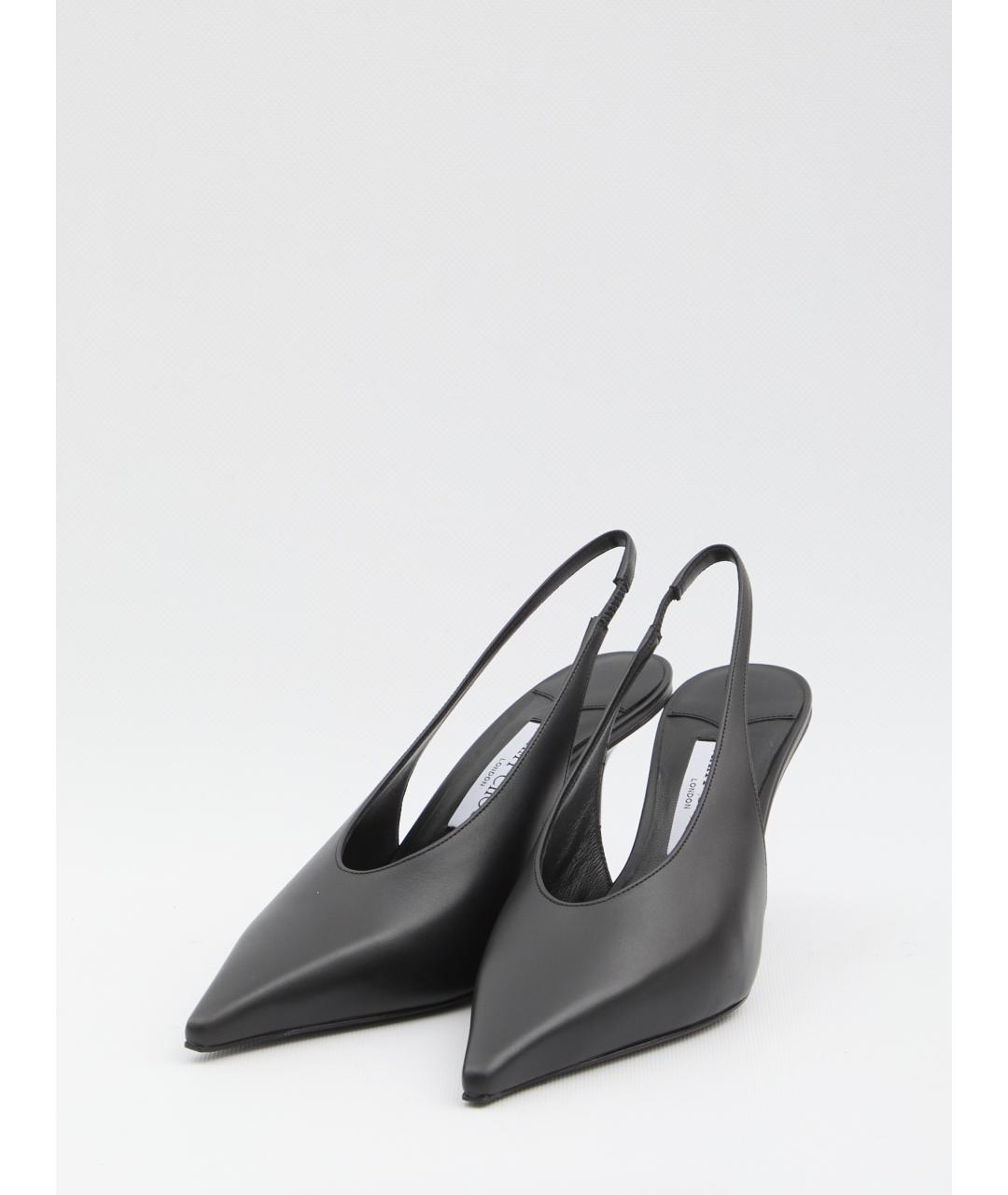 JIMMY CHOO Черные кожаные туфли, фото 2