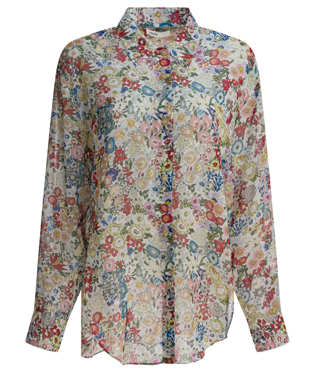 KHAITE Мульти шелковая рубашка, фото 1