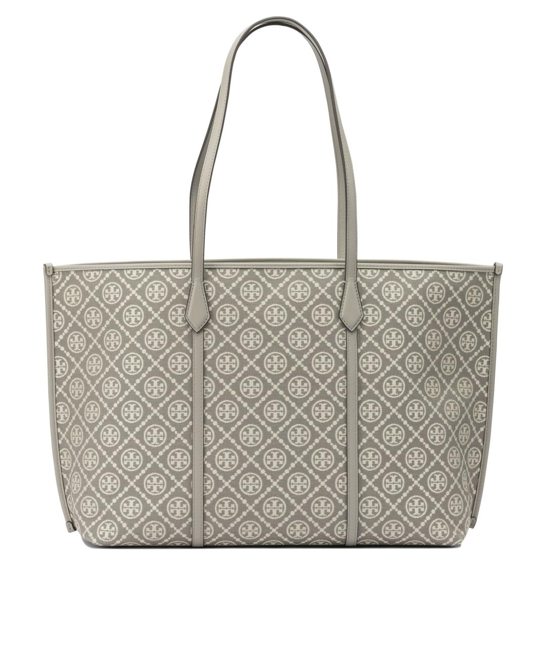 TORY BURCH Серая хлопковая сумка через плечо, фото 3