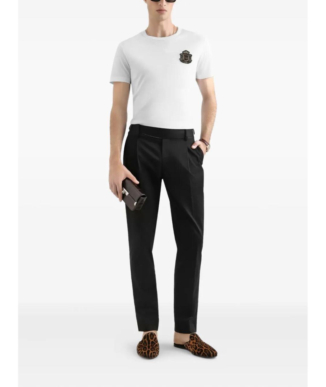 DOLCE&GABBANA Белая хлопковая футболка, фото 3