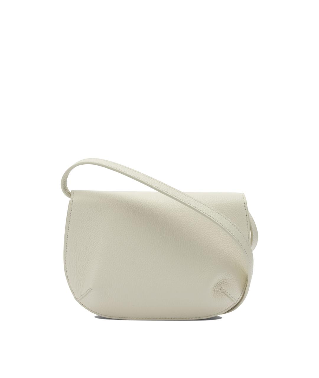 FERRAGAMO Белая кожаная сумка через плечо, фото 3
