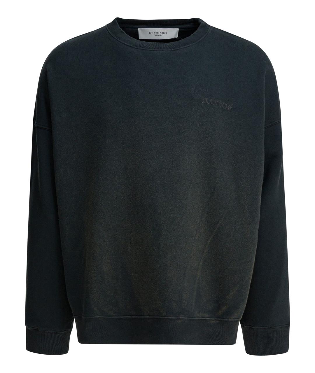 GOLDEN GOOSE DELUXE BRAND Черный хлопковый джемпер / свитер, фото 1