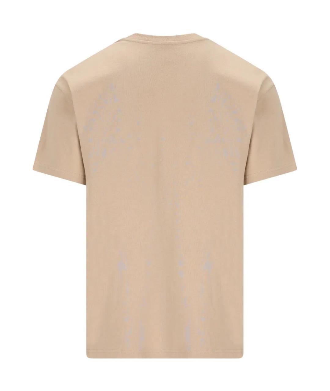 GIVENCHY Бежевая хлопковая футболка, фото 2