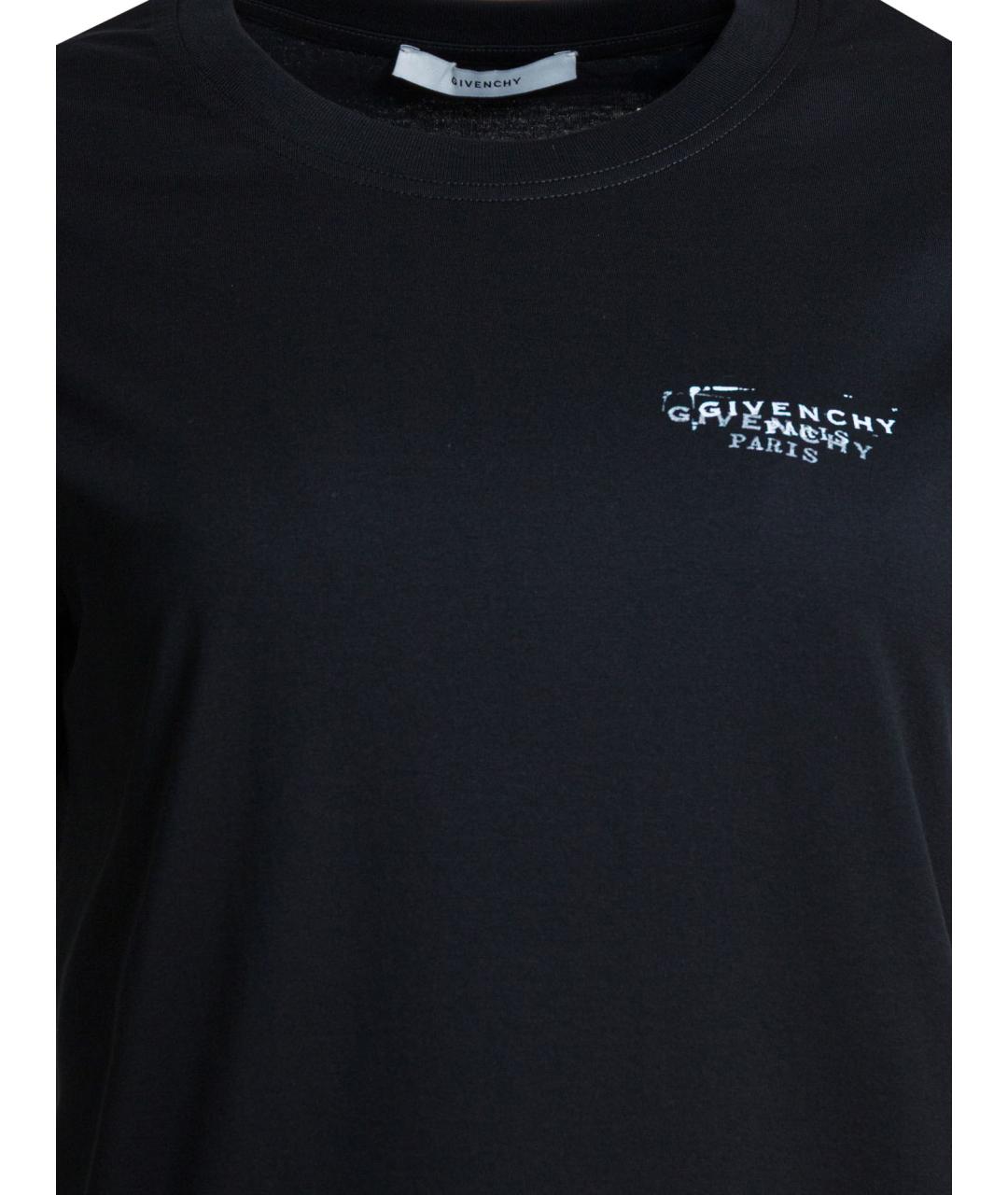 GIVENCHY Черная хлопковая футболка, фото 3