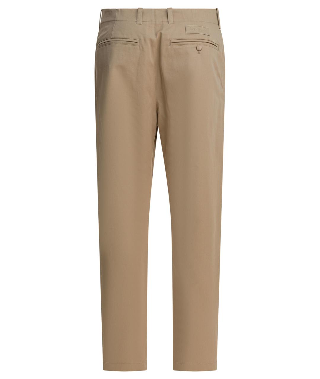 GIVENCHY Бежевые хлопковые повседневные брюки, фото 2