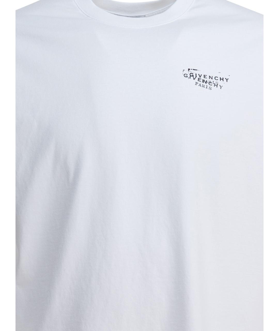 GIVENCHY Белая хлопковая футболка, фото 3