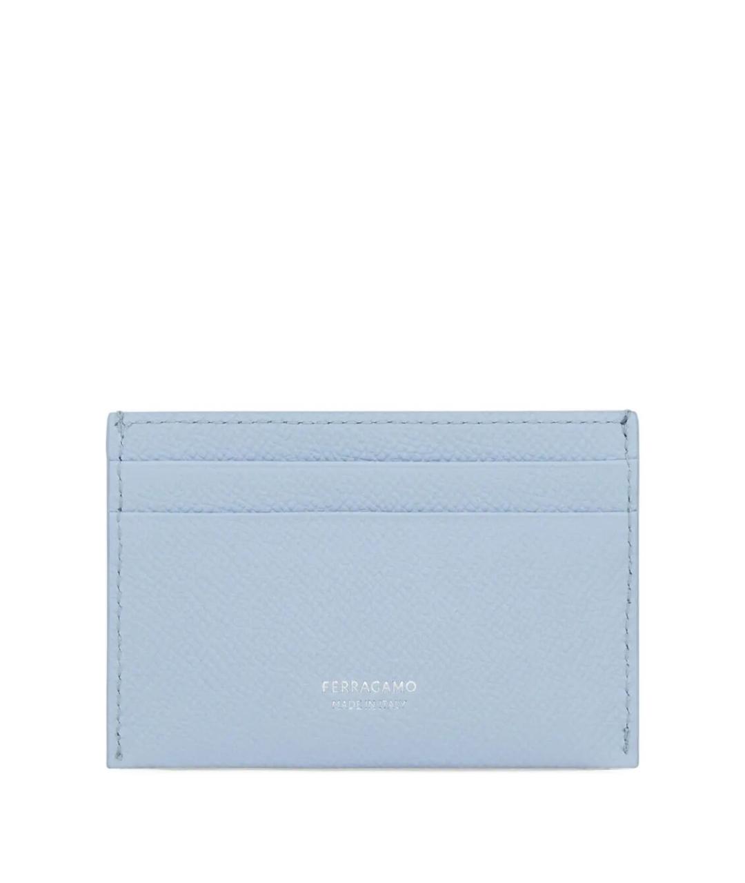 FERRAGAMO Синий кожаный кардхолдер, фото 2