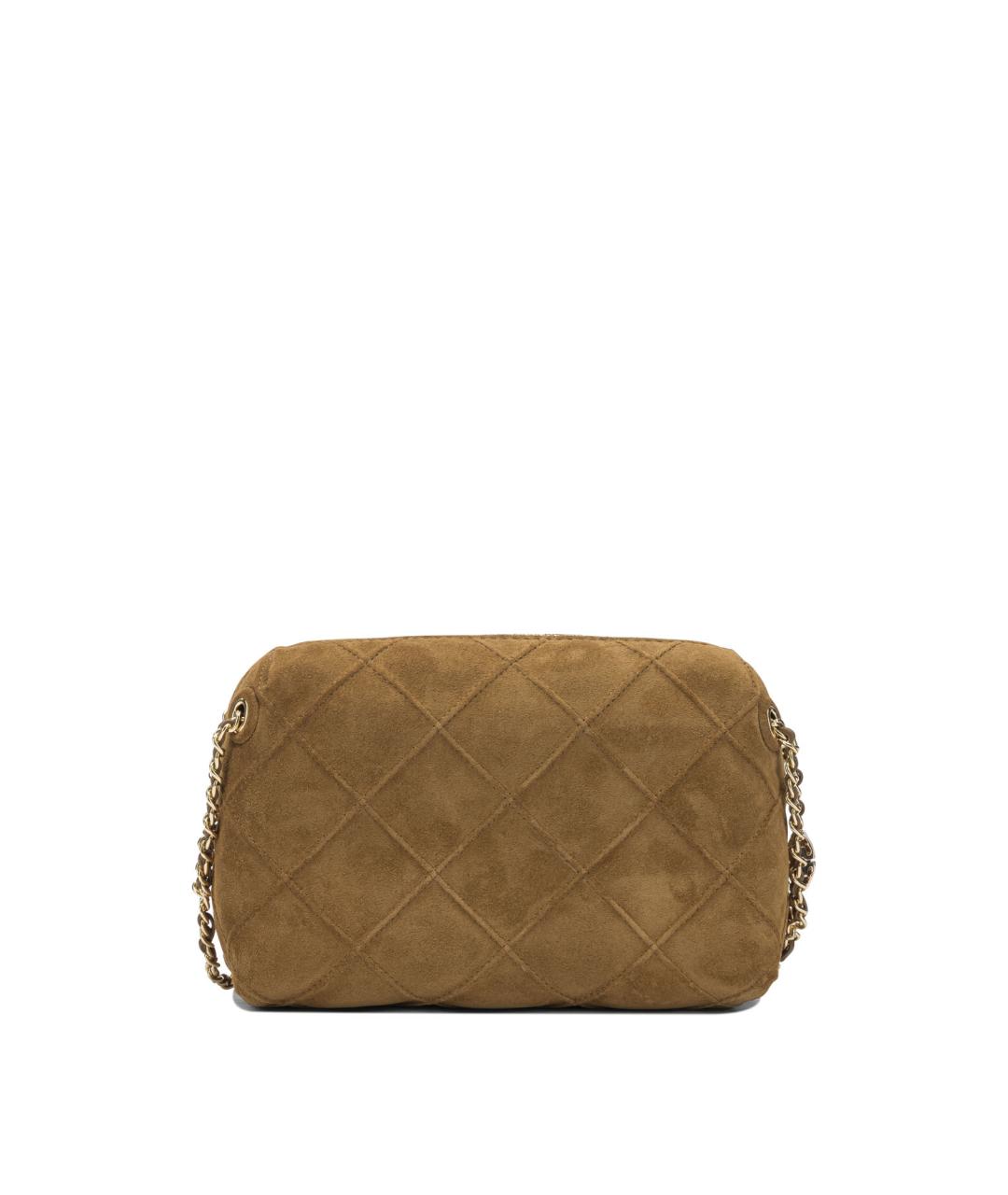 TORY BURCH Коричневая замшевая сумка через плечо, фото 3