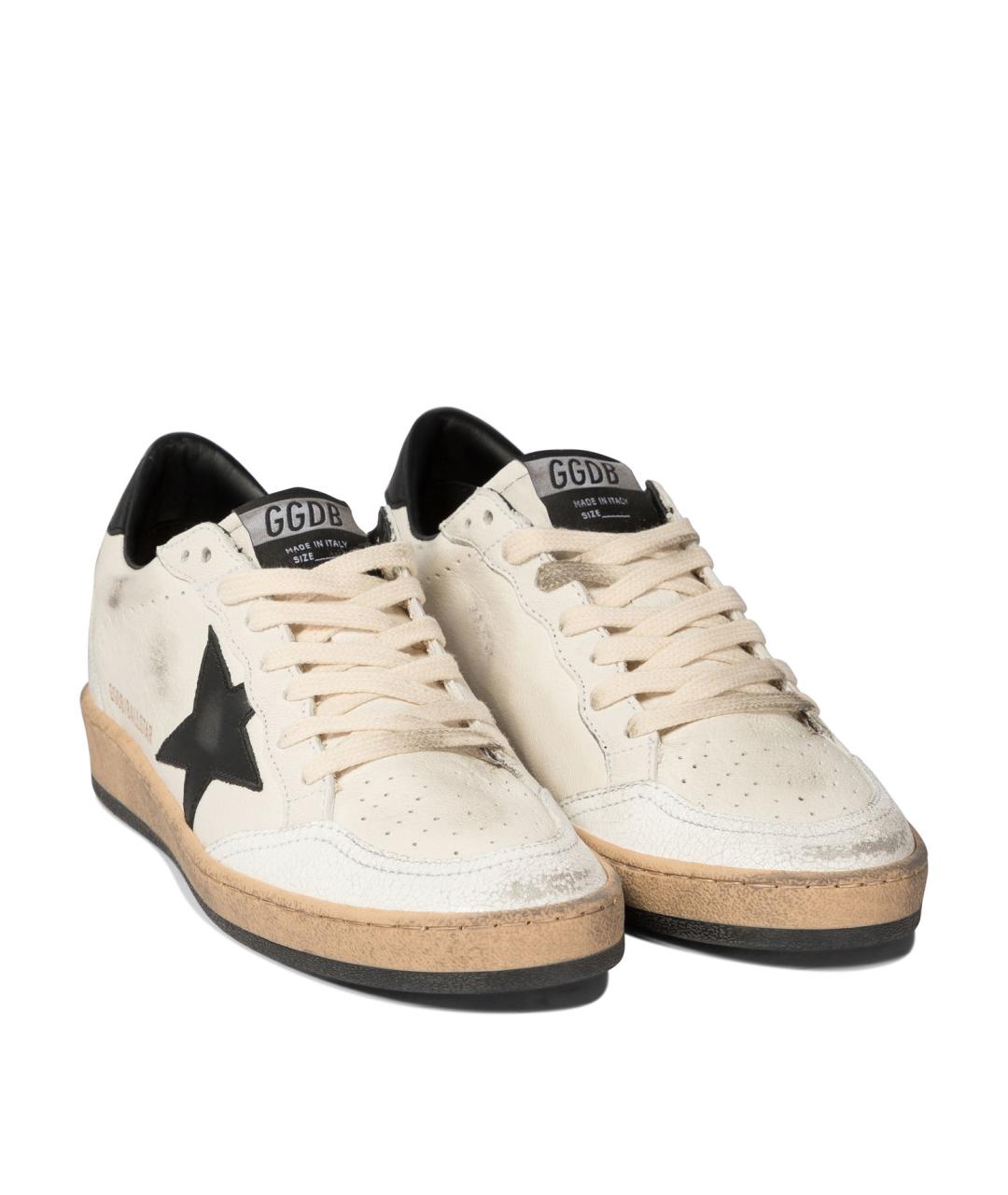 GOLDEN GOOSE DELUXE BRAND Белые кожаные кеды, фото 2