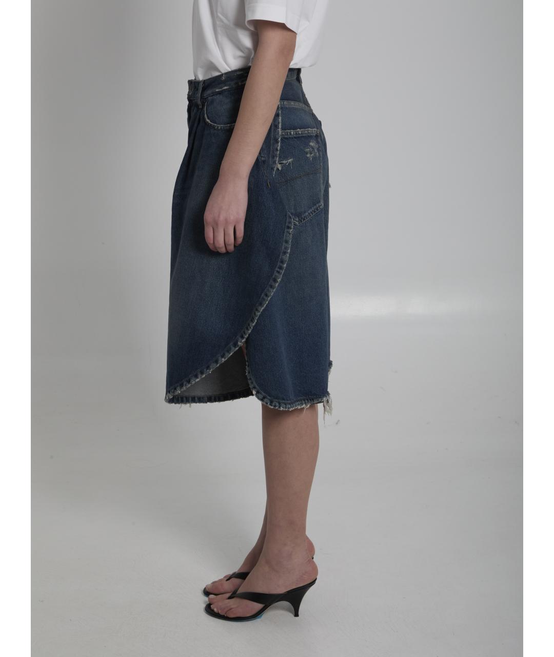 BALENCIAGA Синие хлопковые шорты, фото 3