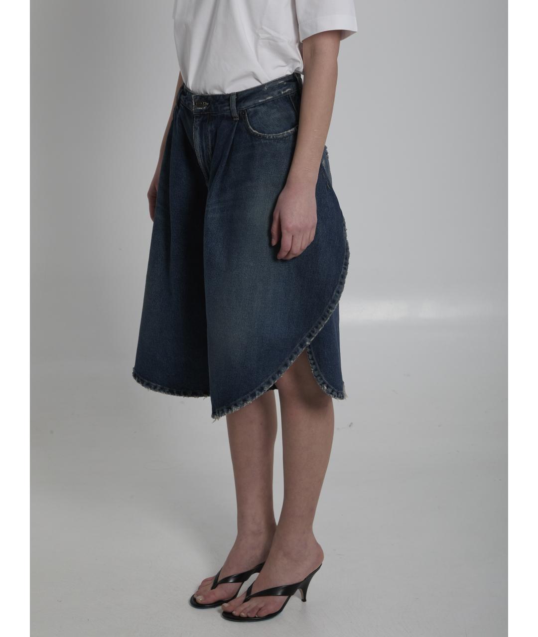 BALENCIAGA Синие хлопковые шорты, фото 2