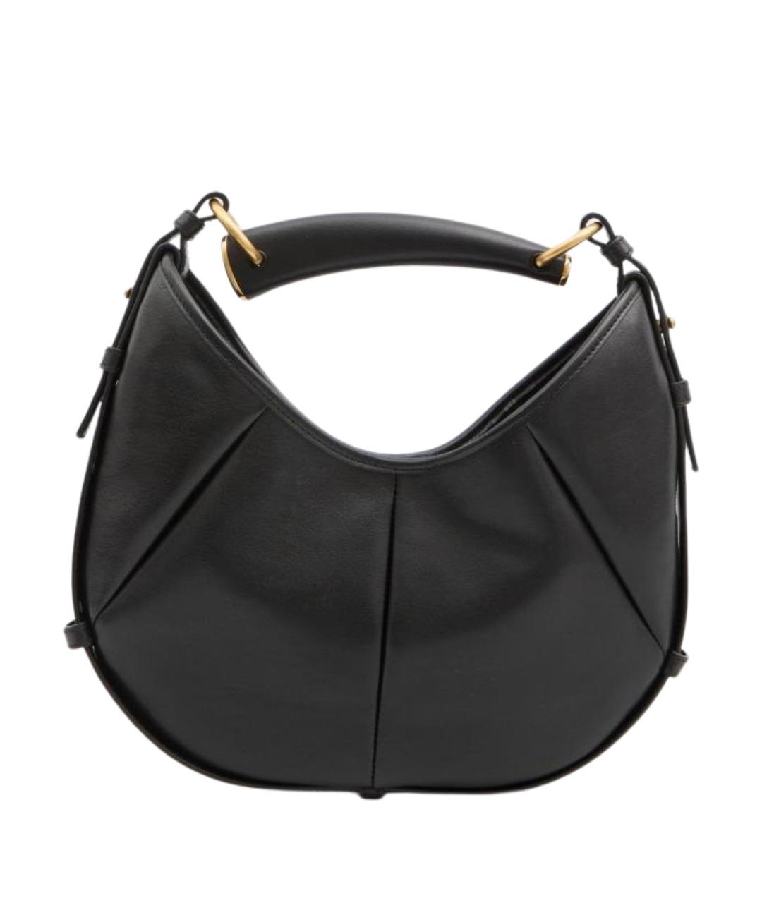 SAINT LAURENT Черная кожаная сумка через плечо, фото 1